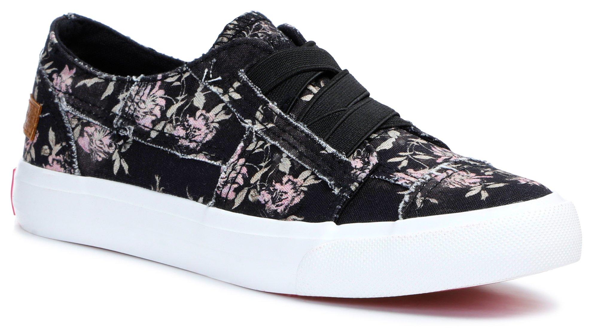 Youth Girls Floral Canvas Casual Sneakers