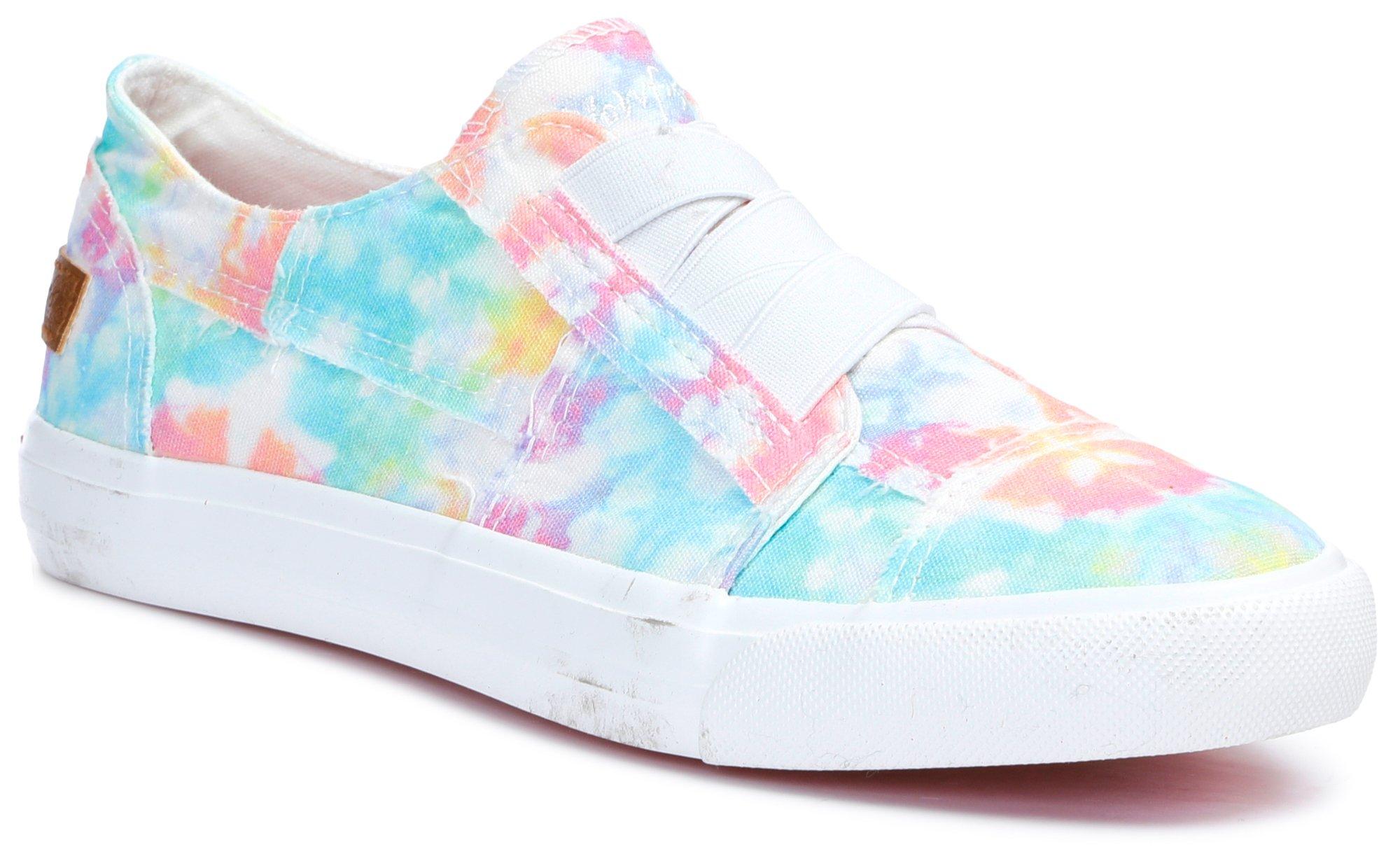 Youth Girls Tie Dye Canvas Casual Sneakers