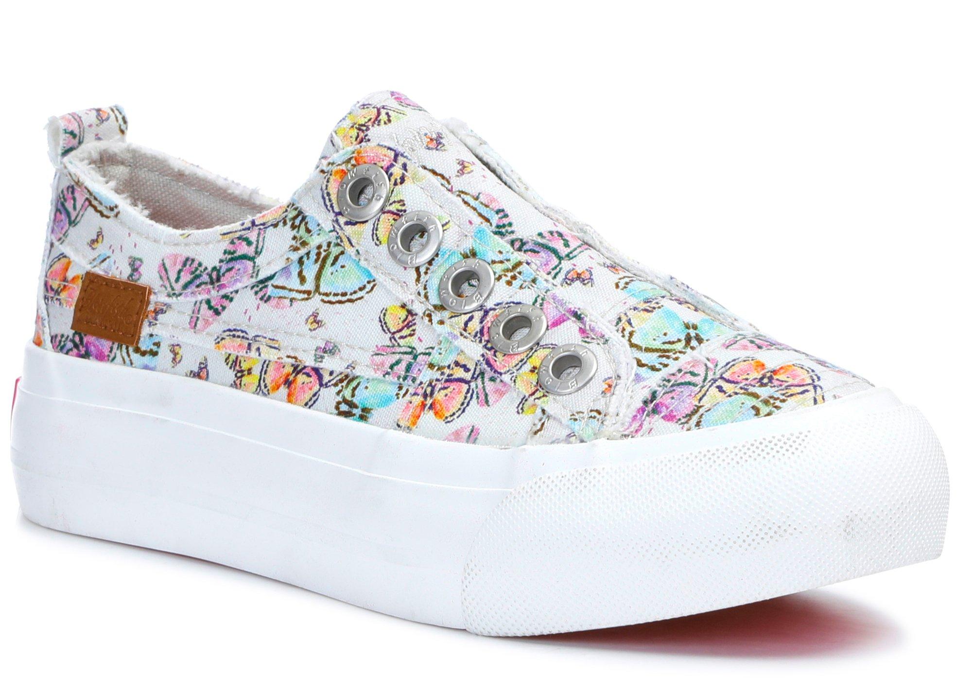 Girls Canvas Butterfly Casual Sneakers