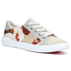 Girls Cow Print Casual Sneakers