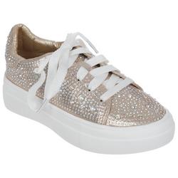 Girls Dolce Rhinestone Casual Sneakers - Natural