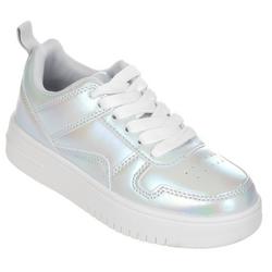 Girls Athletic Hologram Sneakers