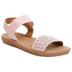 Girls Perforated Flat Sandals