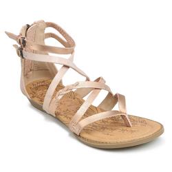 Girls Golden Gladiator Sandals