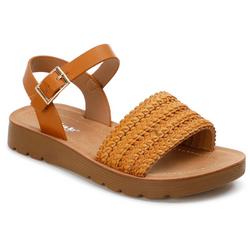 Girls Solid Flat Sandals