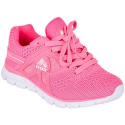 Girls Solid Knit Athletic Sneakers