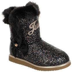 Youth Girls Sparkly Faux Fur Boots