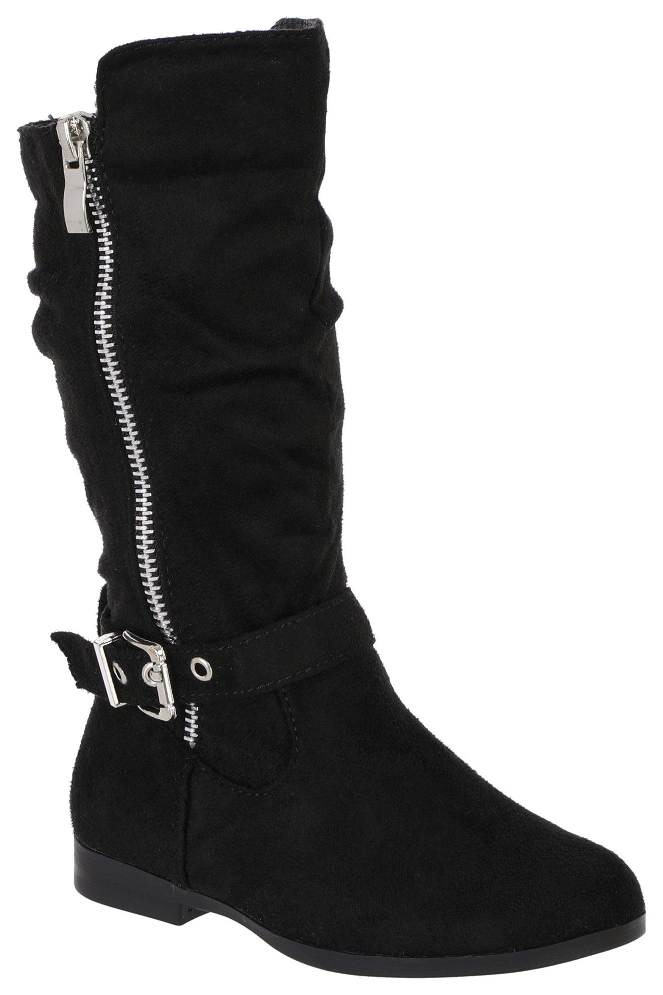 Girls Side Zip Tall Boots