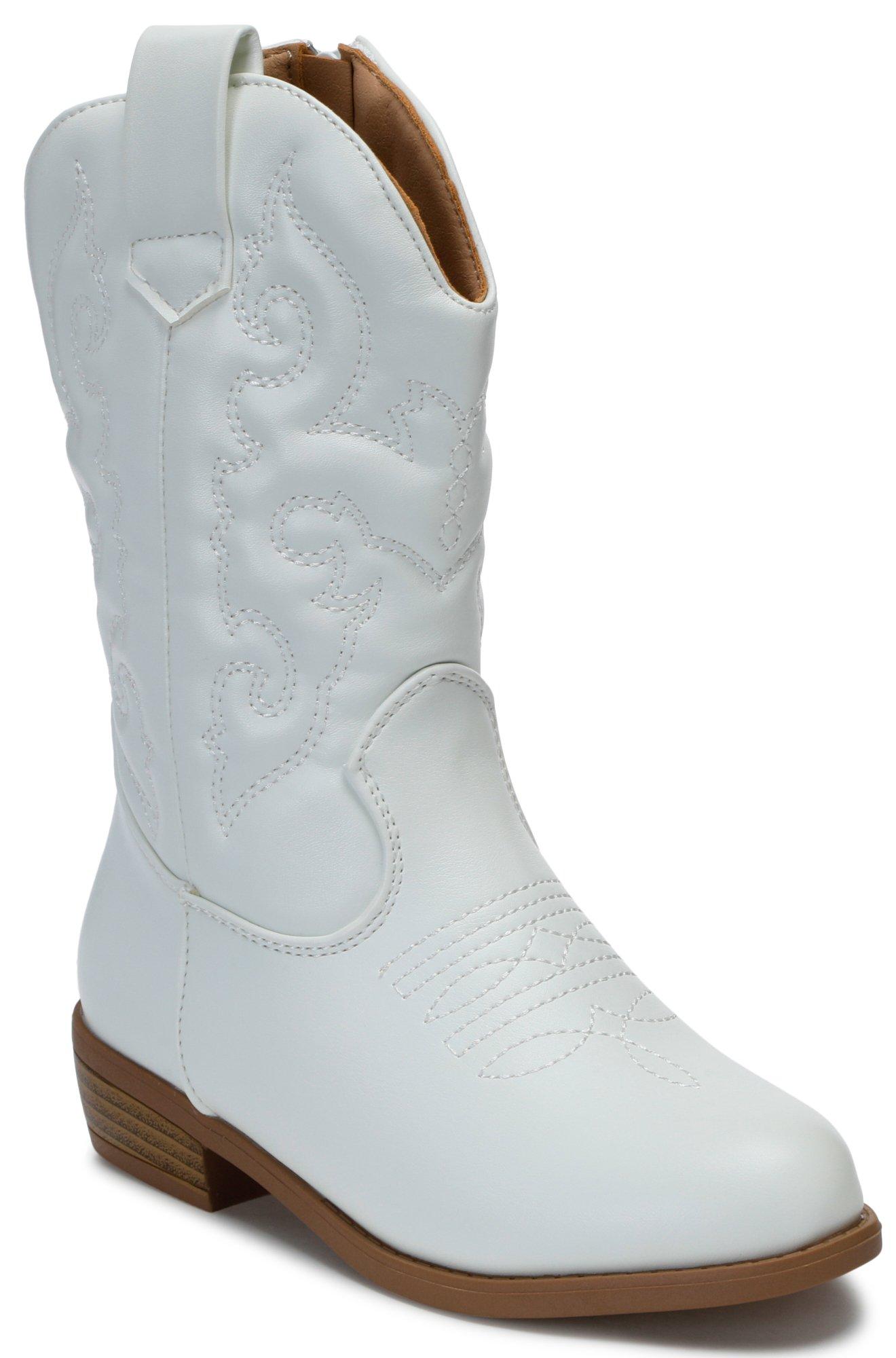Girls Embroidered Cowgirl Boots