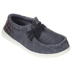 Youth Boys Casual Slip-Ons - Navy