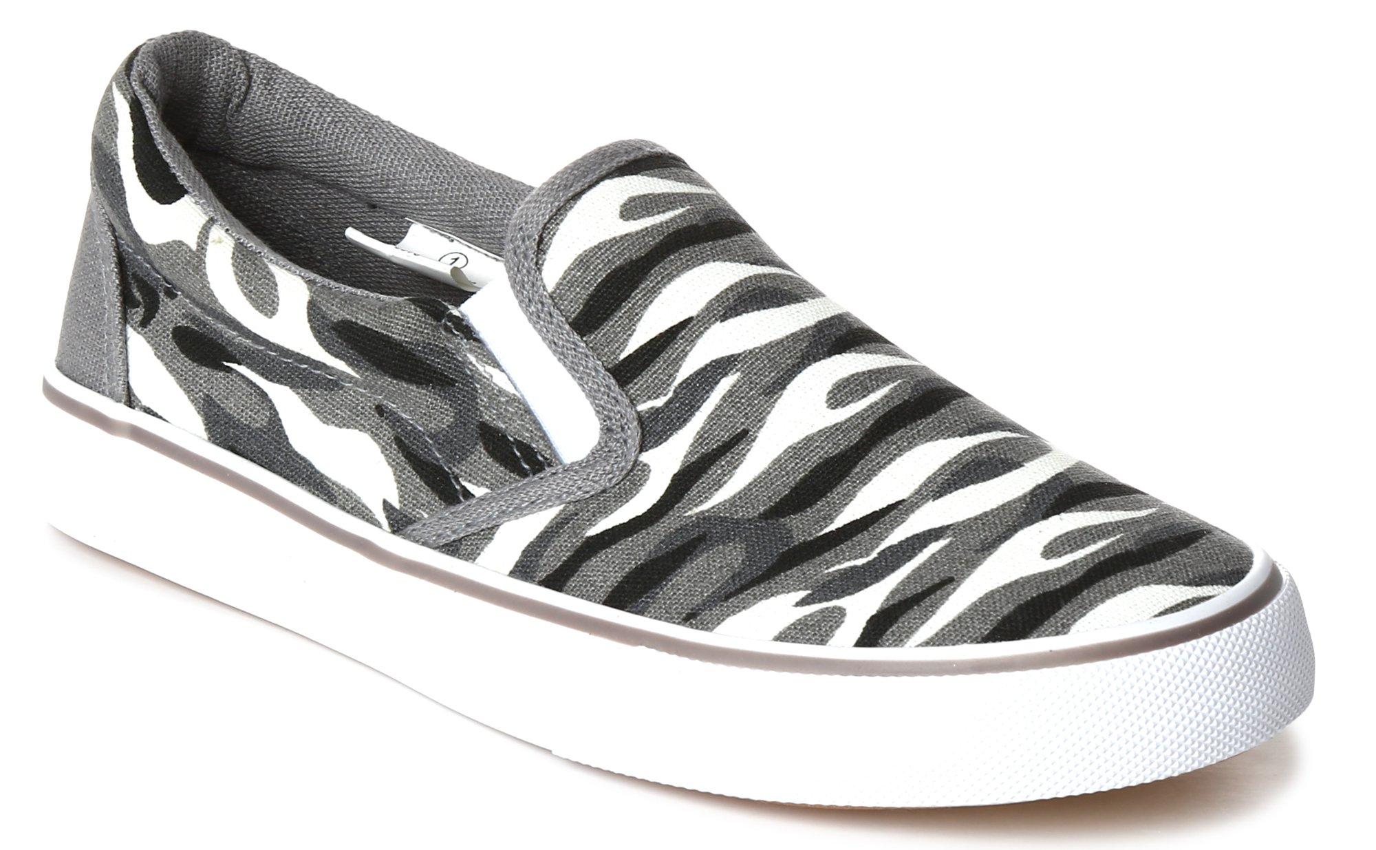 Boys Grey Camo Casual Sneakers