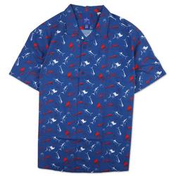 Men's Outdoor Surf the Web Button Up Shirt - Blue Multi