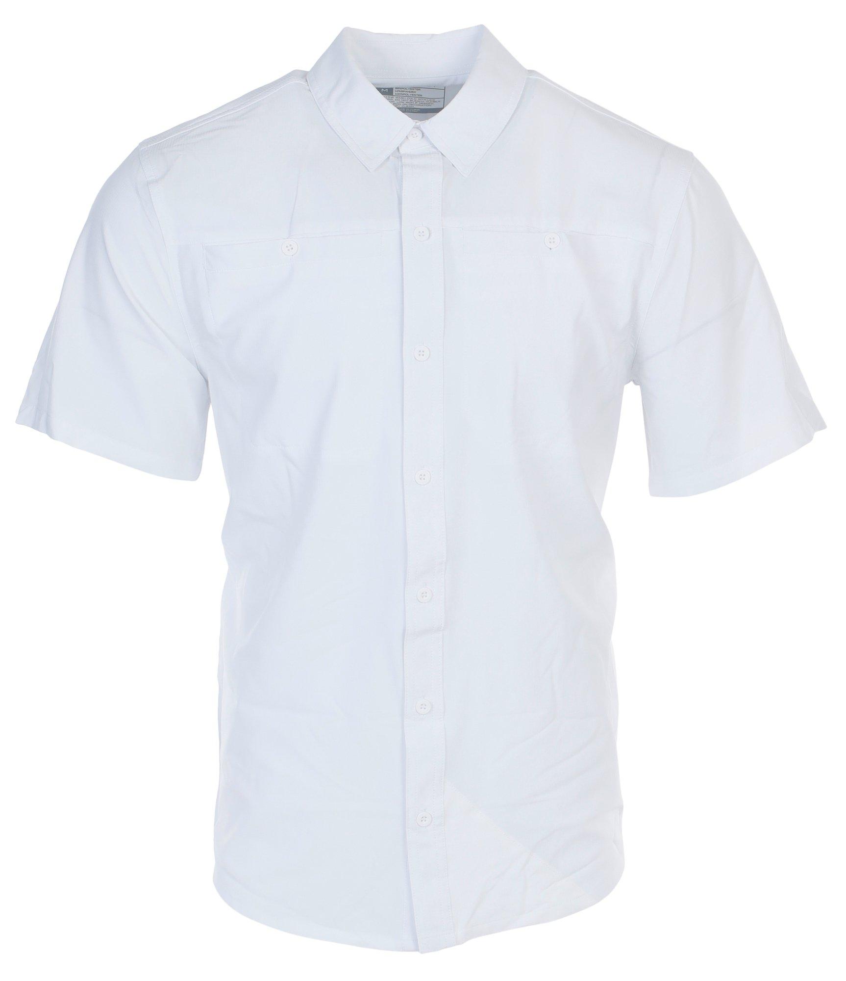 Men's Outdoor Solid Button Down Shirt