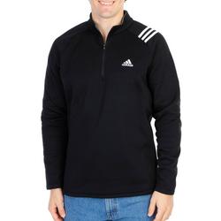 Men's Active Fleece Quarter Zip 3-Stripe Pullover