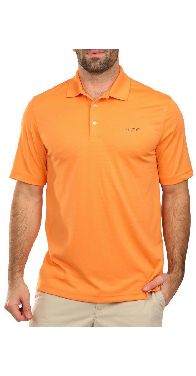 Men's Active Performance Stripe Polo Shirt - Orange | bealls