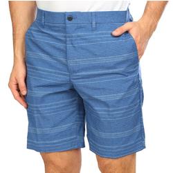 Men's Stripe Print Golf Shorts