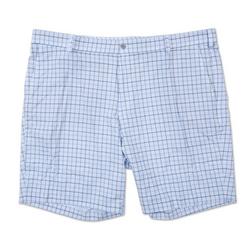 Men's Active Plaid Print Golf Shorts - Blue
