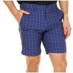 Men's Active Plaid Print Golf Shorts