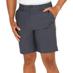 Men's Active Square Printed Golf Shorts - Charcoal