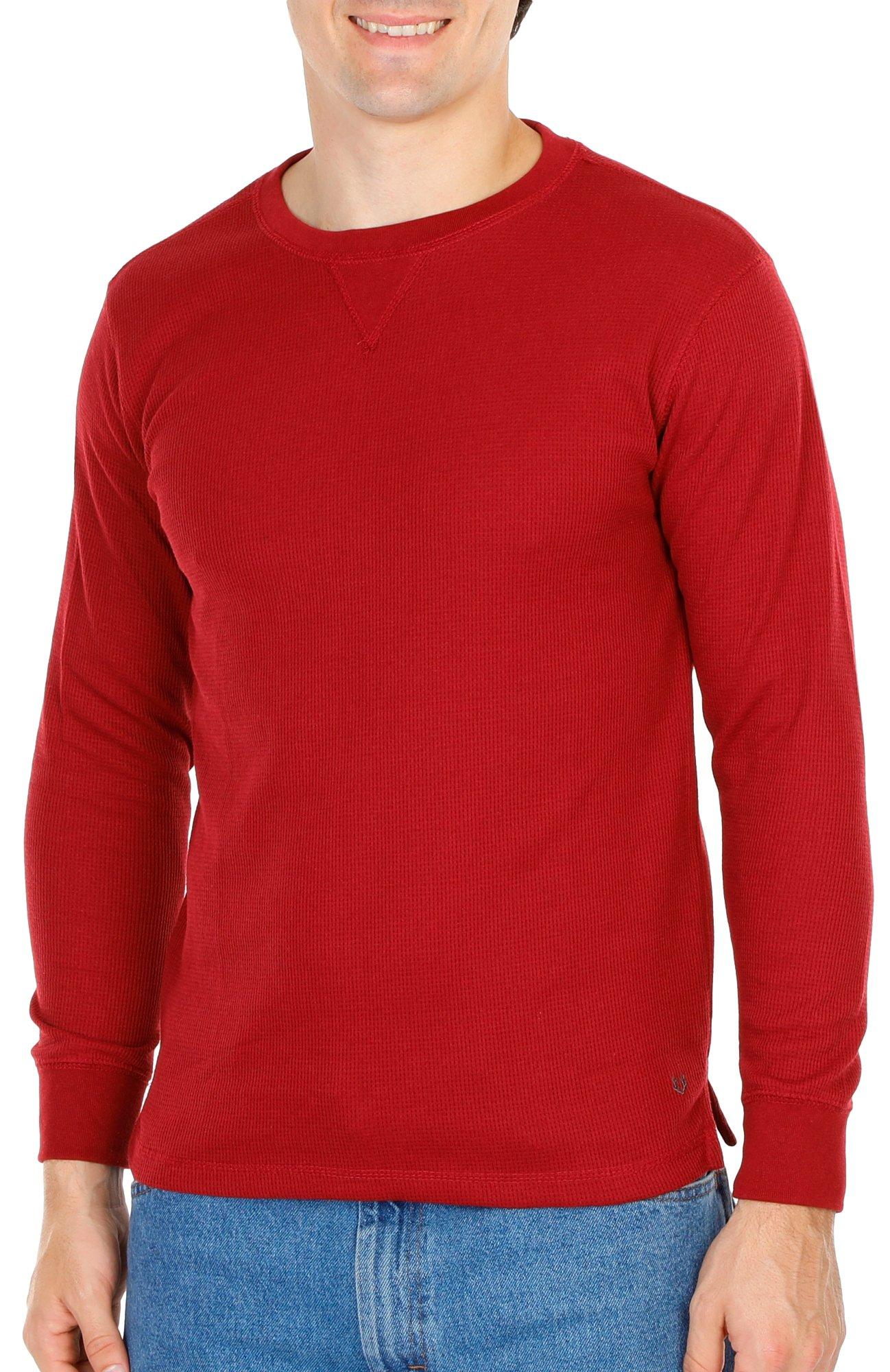 Men's Outdoor Solid Thermal Knit Shirt