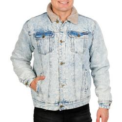 Men's Outdoor Fleece Lined Workwear Jacket - Denim