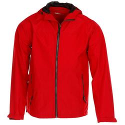 Men's Solid Full Zip Jacket - Red