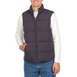 Mens Double Insulated Channel Puff Vest - Grey