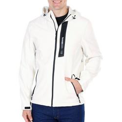 Men's Active Solid Full Zip Jacket - White