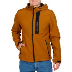 Men's Active Solid Full Zip Jacket - Tan