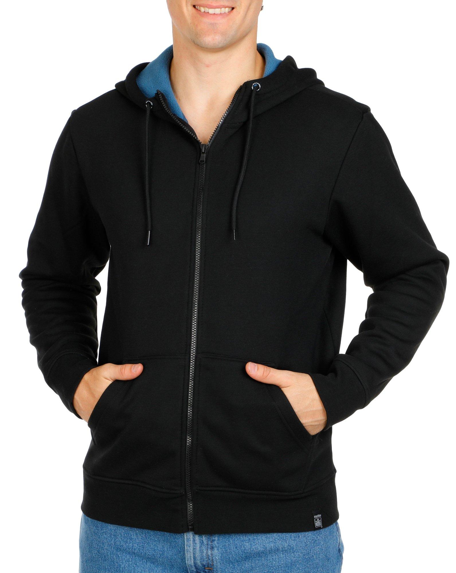 Men's Solid Sherpa Lined Jacket