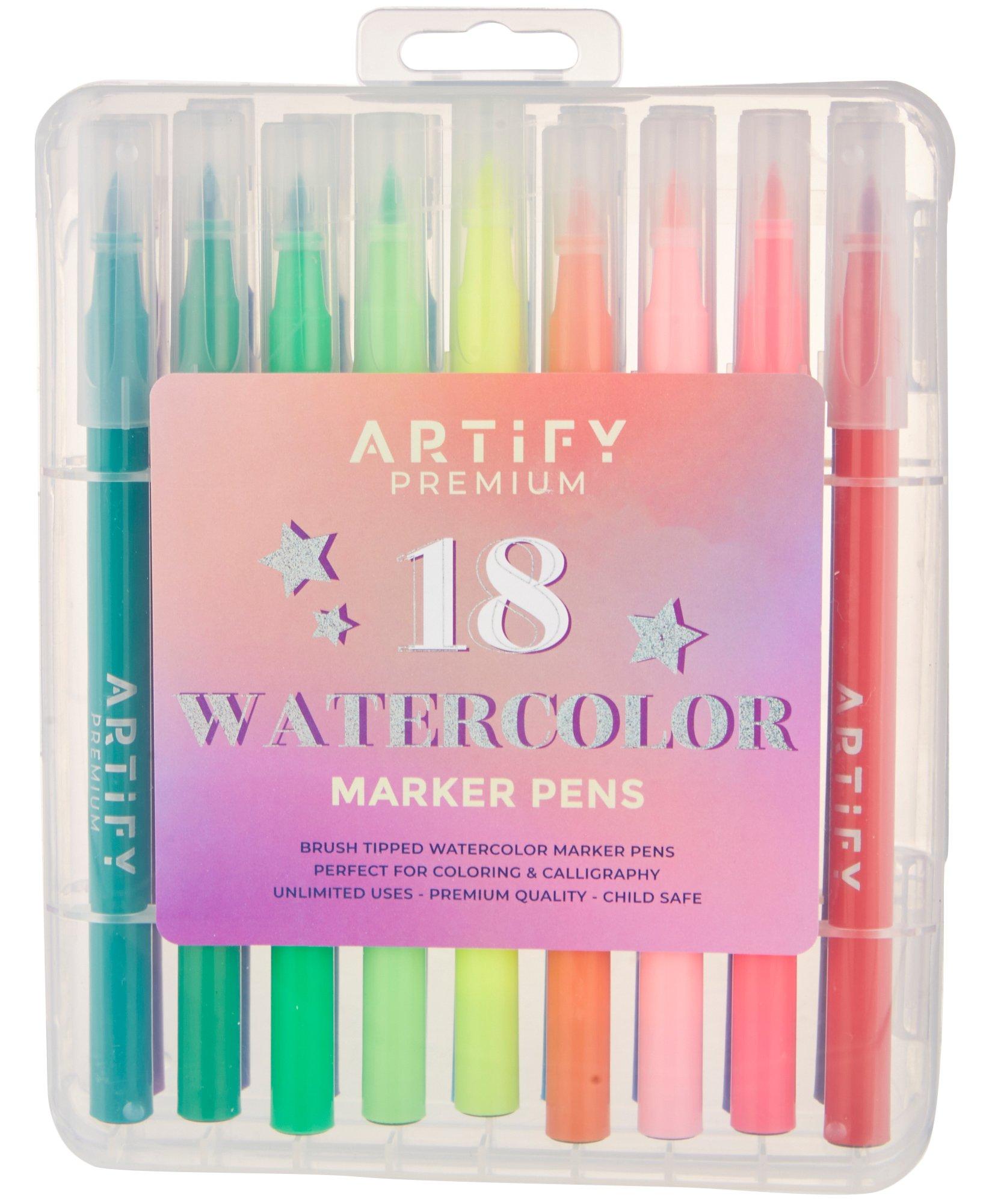 18 Pk Watercolor Maker Pens