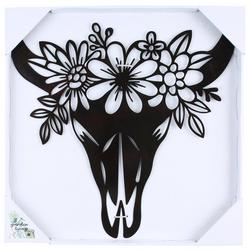 20in Metal Cow Wall Accent