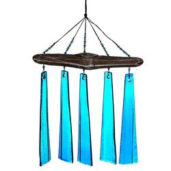 Turquoise Sea Glass Wind Chimes