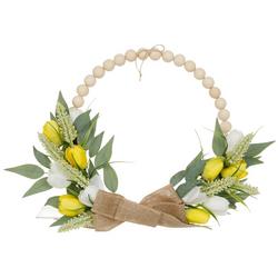20in Floral Beaded Easter Wreath