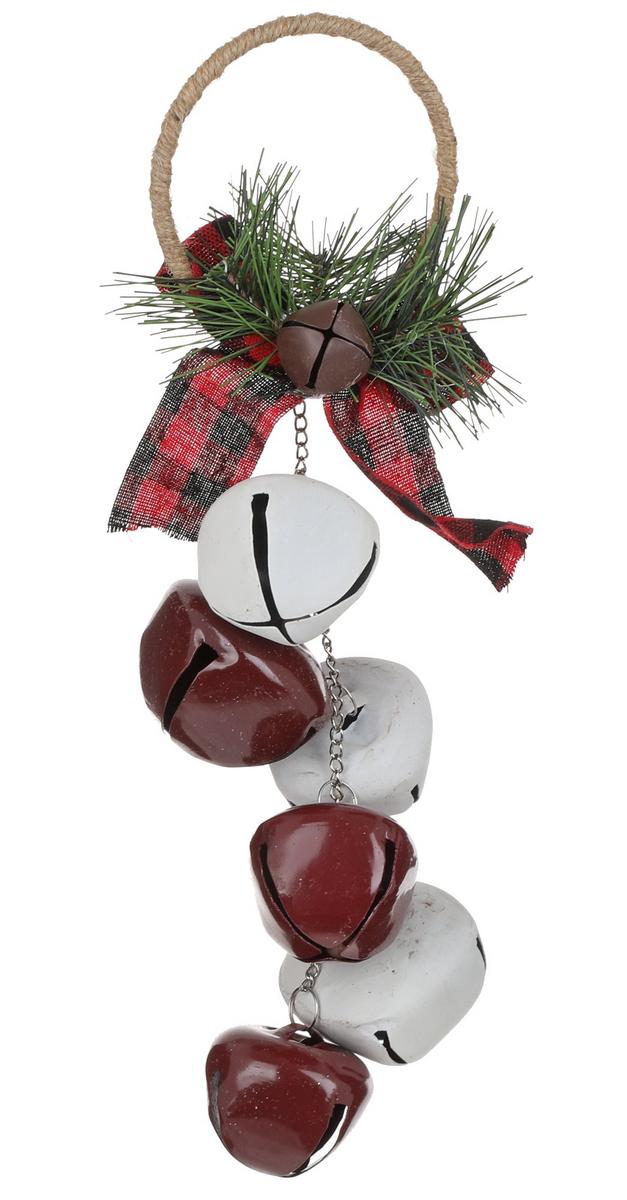 12" Christmas Jingle Bell Door Hanger Brown bealls