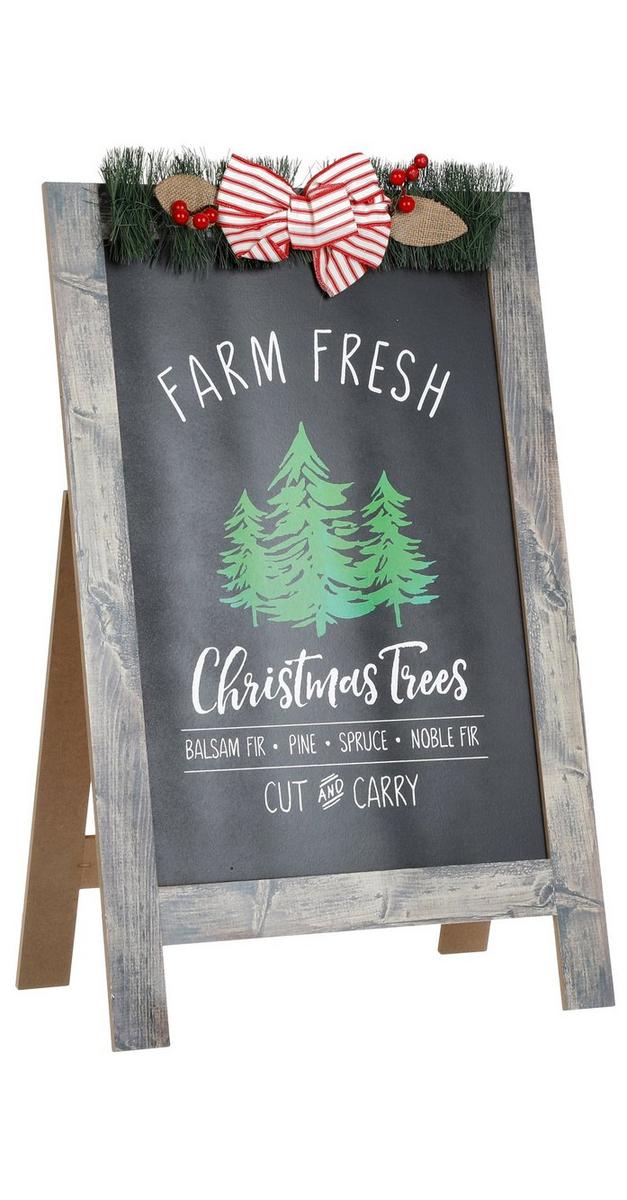 30" Holiday Christmas Trees Easel Sign bealls