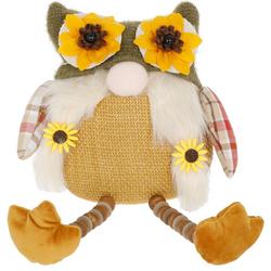 14 Harvest Fabric Owl Home Accent