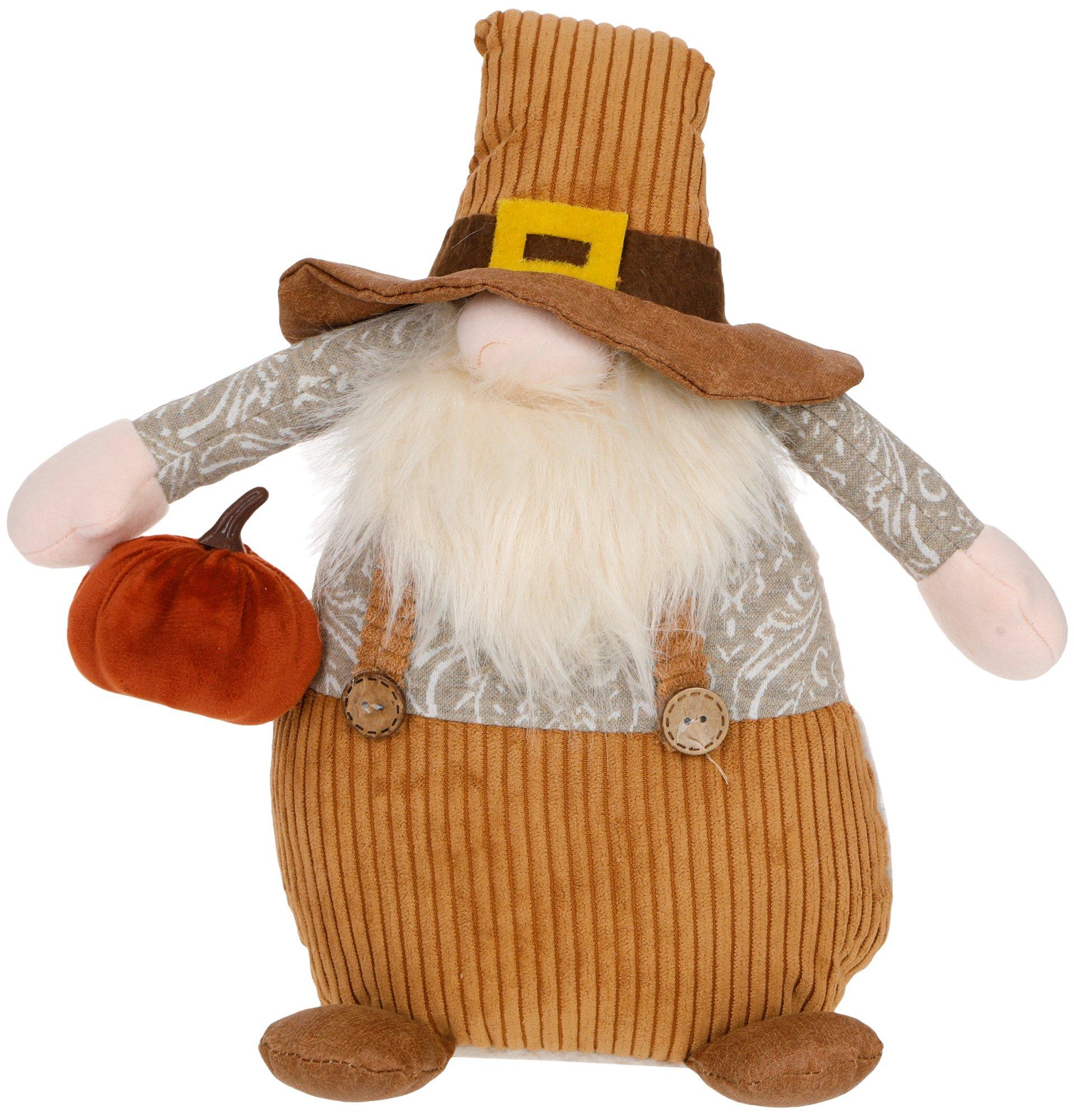 17 Harvest Sitting Gnome Pumpkin