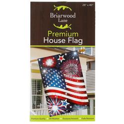 28x40 Americana Fireworks House Flag