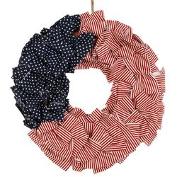 22in Americana Fabric Wreath