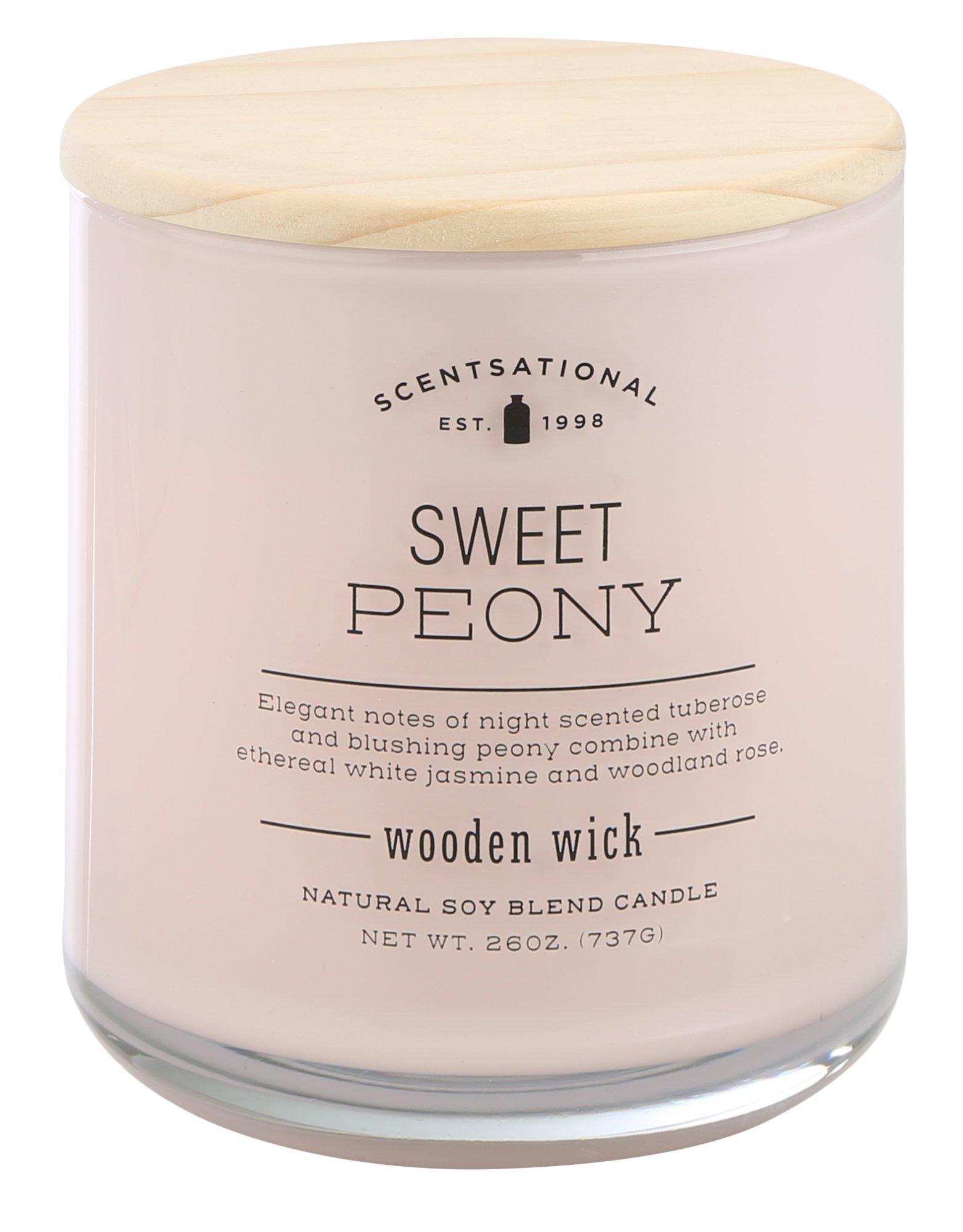 26 oz Sweet Peony Scented Candle