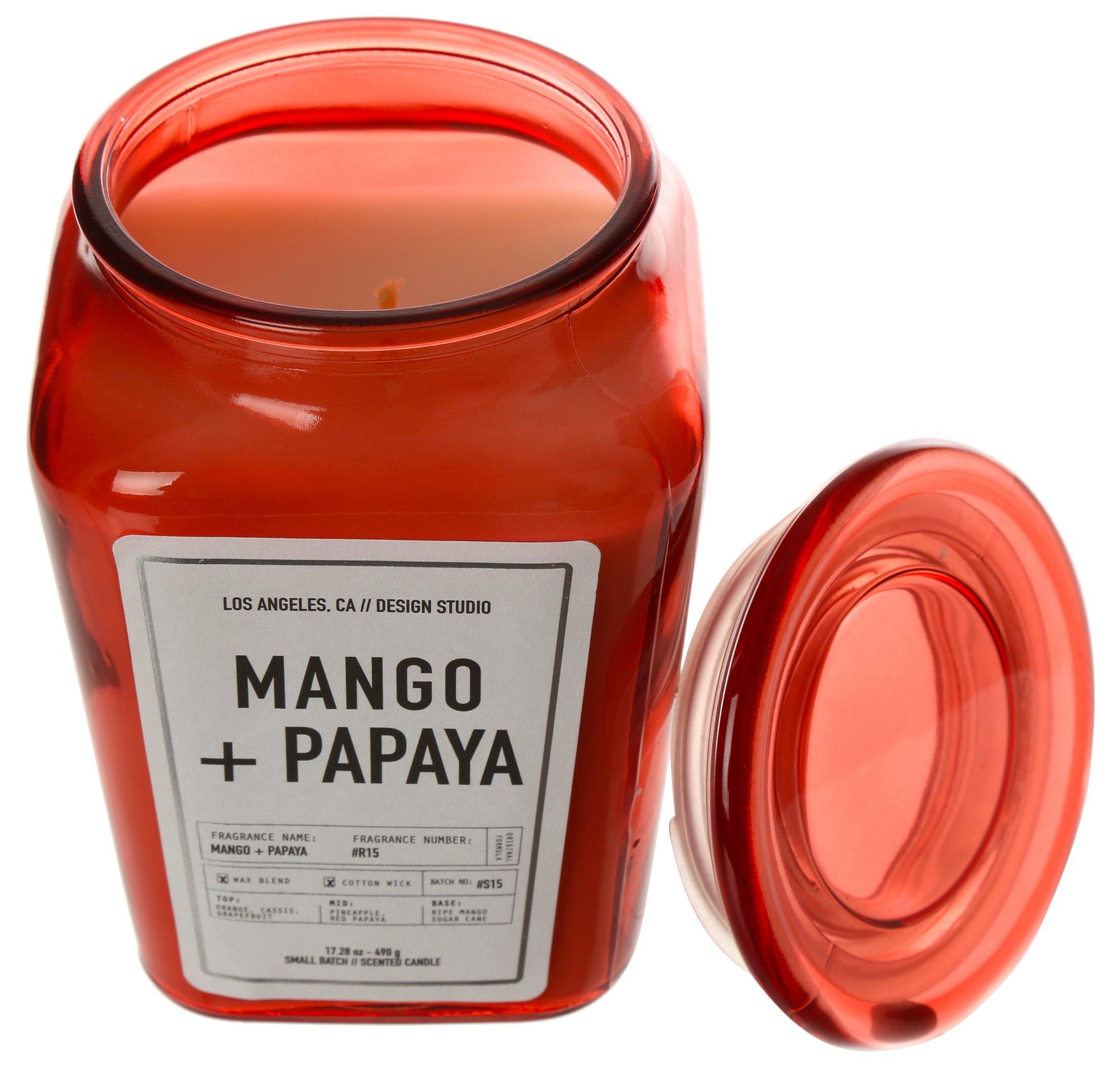 17 oz Mango Papaya Scented Candle