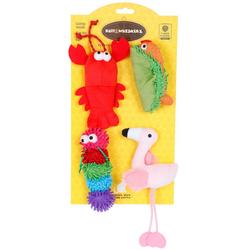 4 Pc Assorted Pet Toys