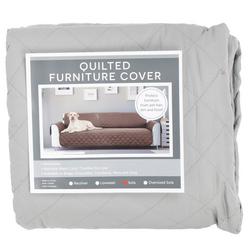 Quilted Sofa Cover - Grey