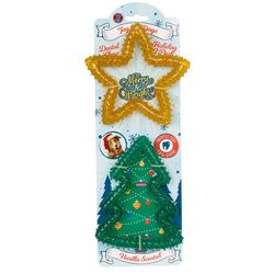 2 Pk Christmas Merry and Bright Pet Toys - Multi