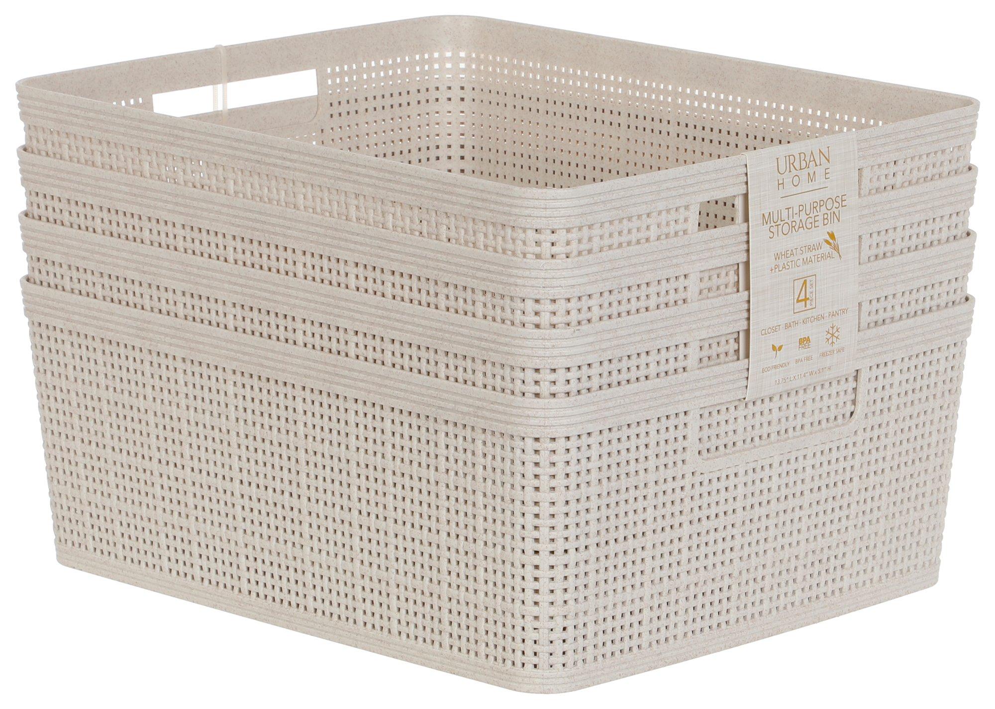 Urban Home Multi-Purpose Storage Bins with Handles, 2 Pk - Shop