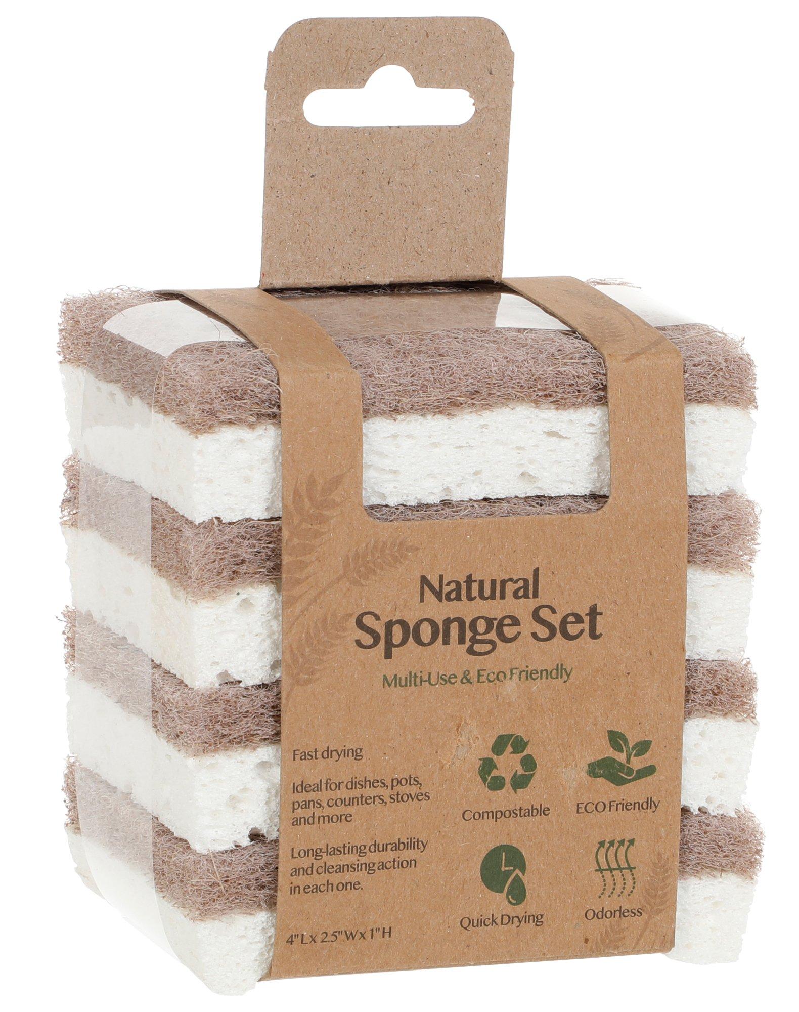 4 Pk Natural Net Sponges